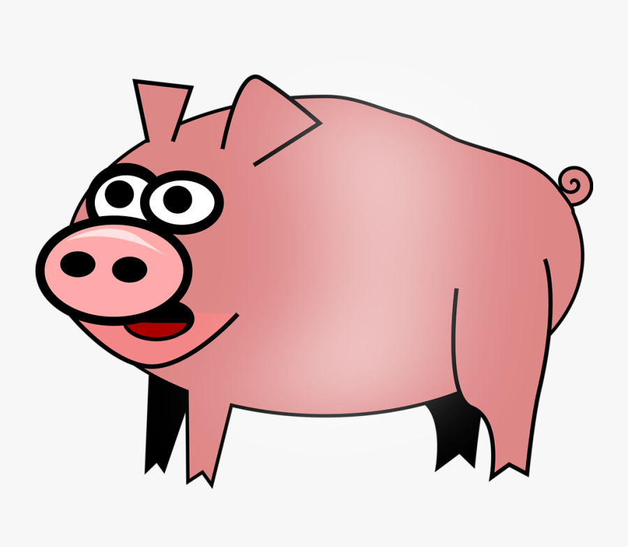Pig - Pig Cartoon No Background, Transparent Clipart