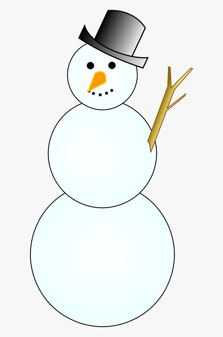 Snowman Winter December - Snowman Clip Art, Transparent Clipart
