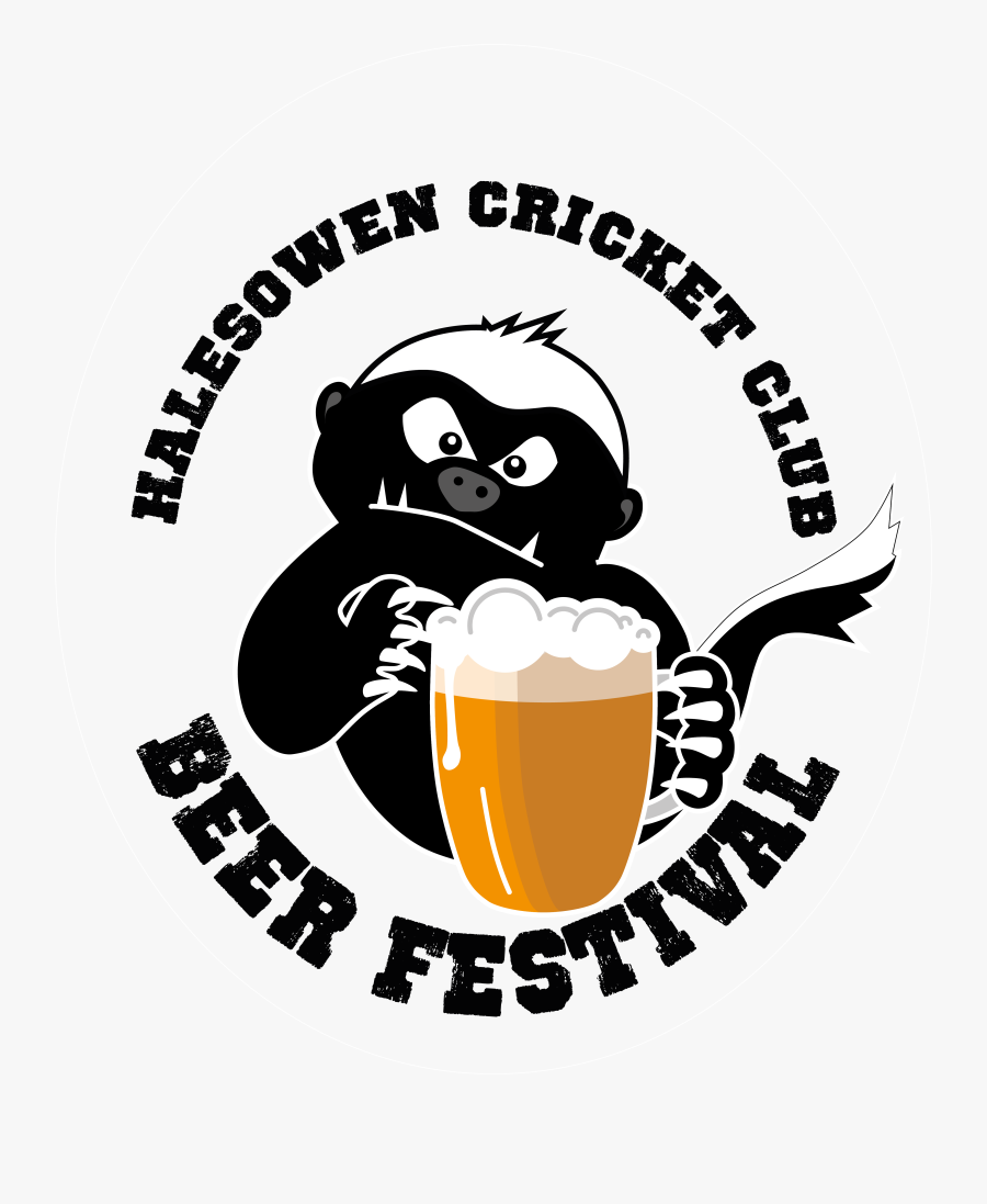 Honey Badger Beer Festival Logo - Honey Badger Logo With Beer, Transparent Clipart