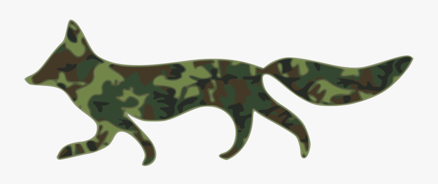 Camouflage Fox, Transparent Clipart