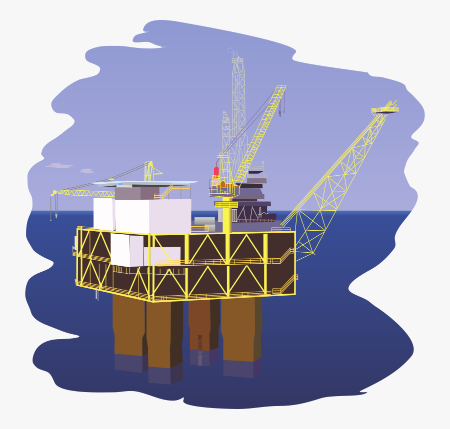 Oilrig Clipart, Transparent Clipart