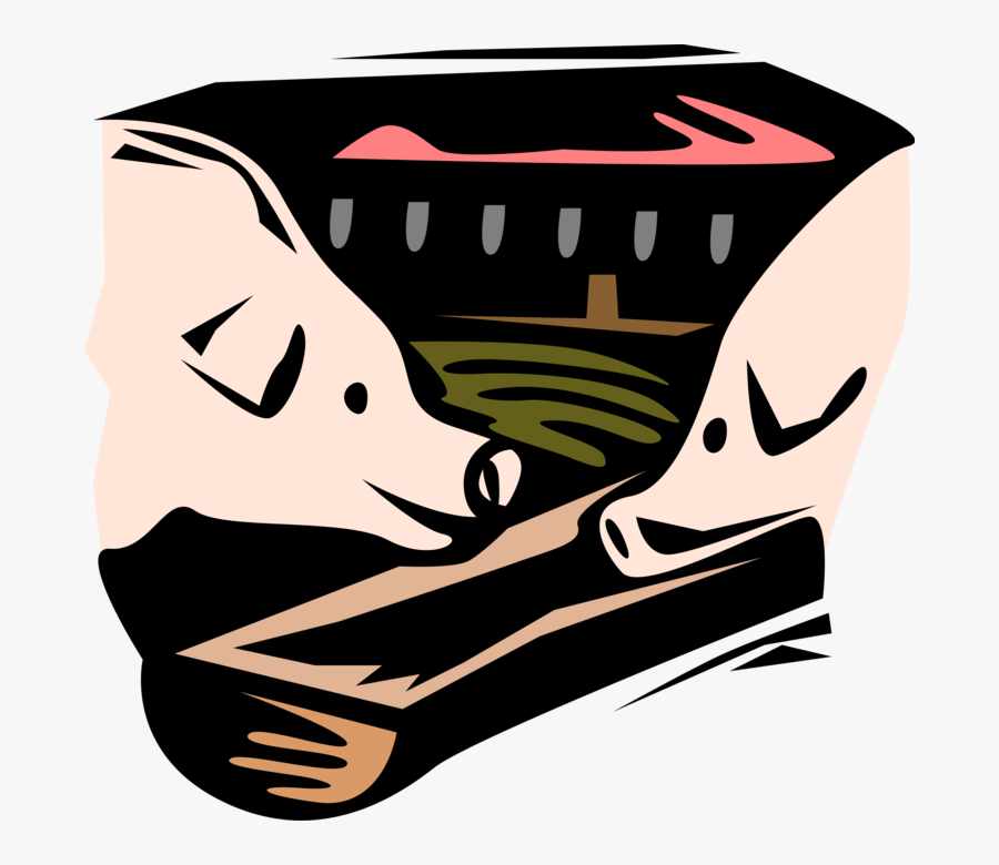 Transparent Pigpen Clipart - Nomes Para Granja De Suinos, Transparent Clipart