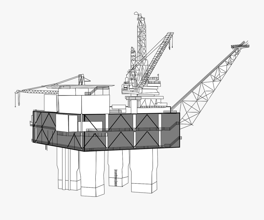 Transparent Oil Derrick Png - Oil Rig Clip Art, Transparent Clipart