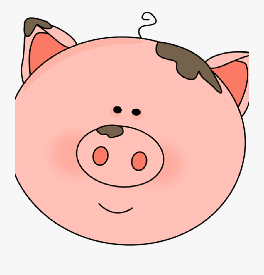 Transparent Hog Clipart - Pig Face Cartoon Png, Transparent Clipart