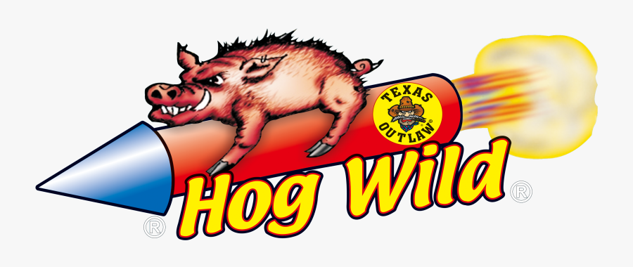 Hog Wild Fireworks Logo Clipart , Png Download - Domestic Pig, Transparent Clipart
