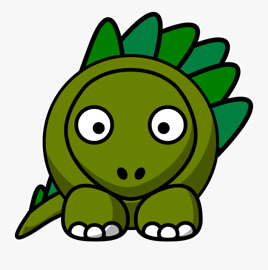 Stegosaurus Clip Art At Clker - Cartoon Triceratops, Transparent Clipart