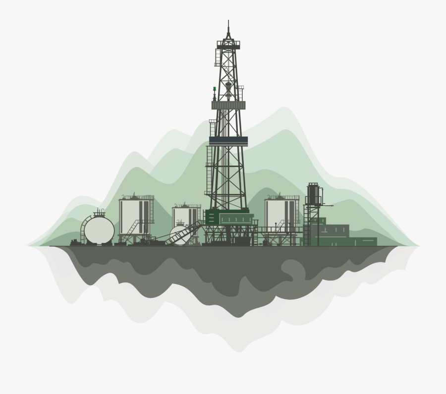 Transparent Oil Drill Png - Oil Well Drilling Background, Transparent Clipart