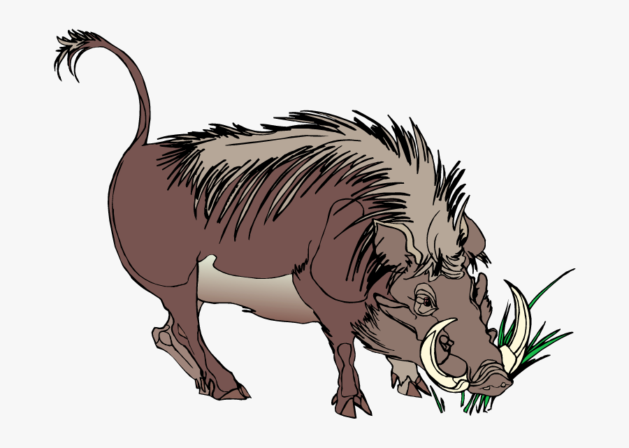 Clip Art Wart Hog, Transparent Clipart