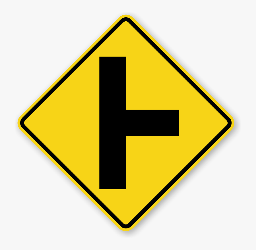 Clipart Road Signboard - Does The T Shaped Sign Mean, Transparent Clipart