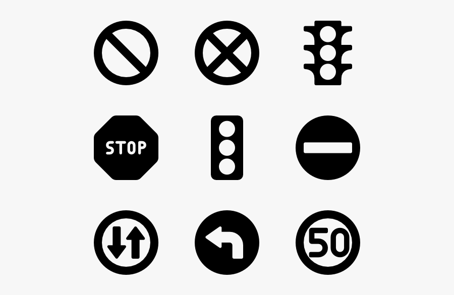 Traffic & Road Signs - White Road Sign With Black Cross, Transparent Clipart