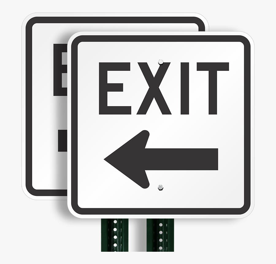 Traffic Clipart Full Parking Lot - Exit Only Road Sign, Transparent Clipart