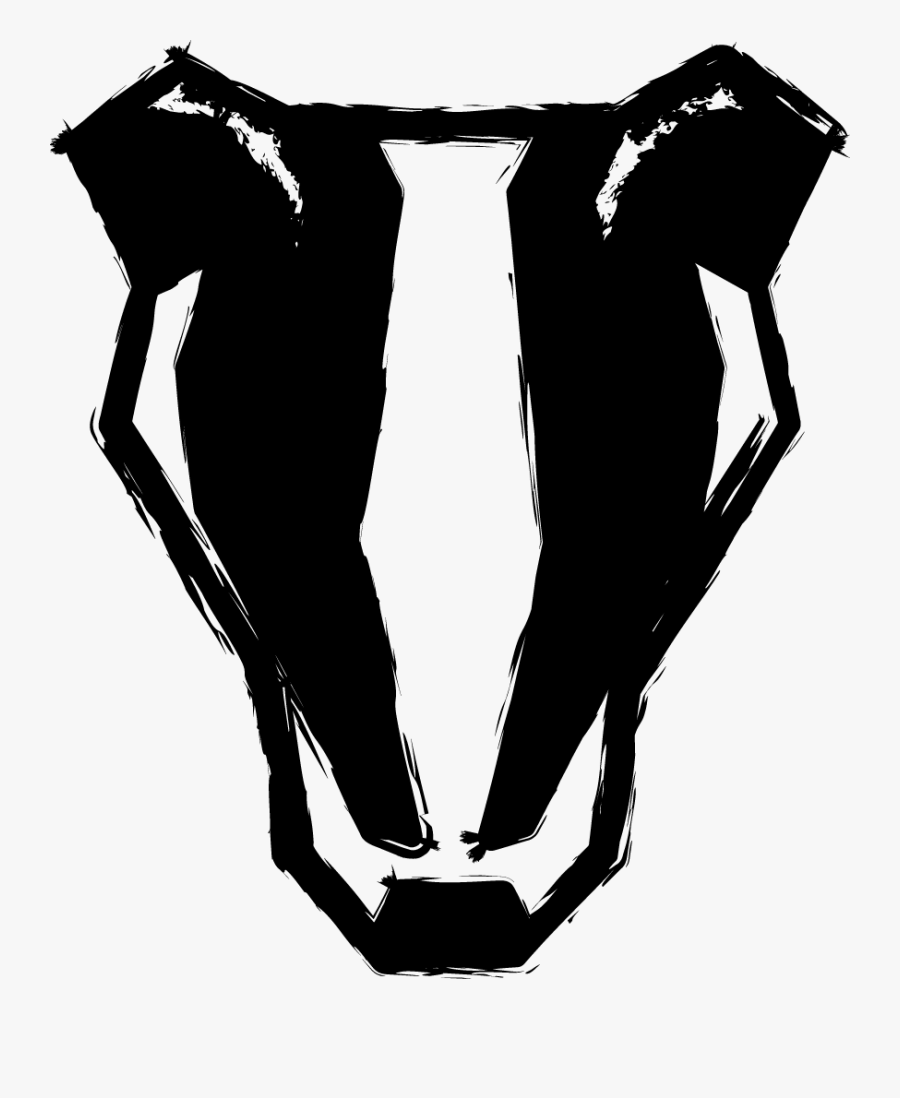 Bb-badger B - Black Badger Png, Transparent Clipart