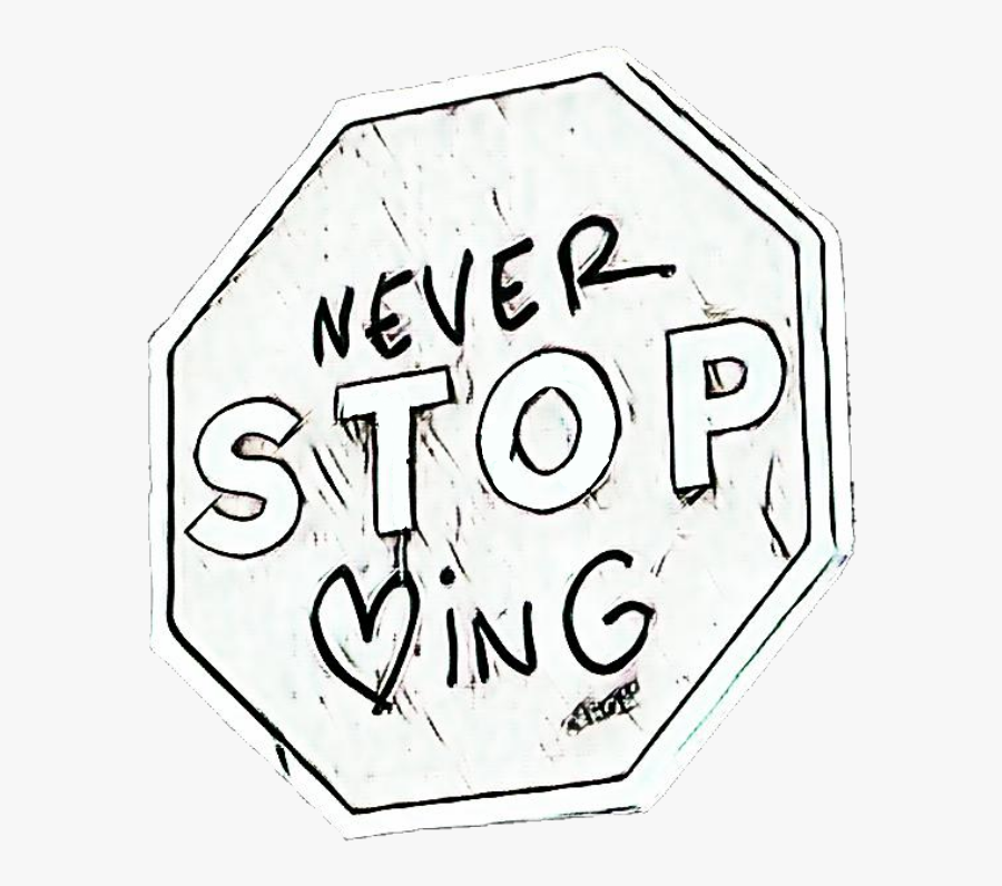 Neverstoping Love Text Sign Street Sketch Drawing - Sign, Transparent Clipart