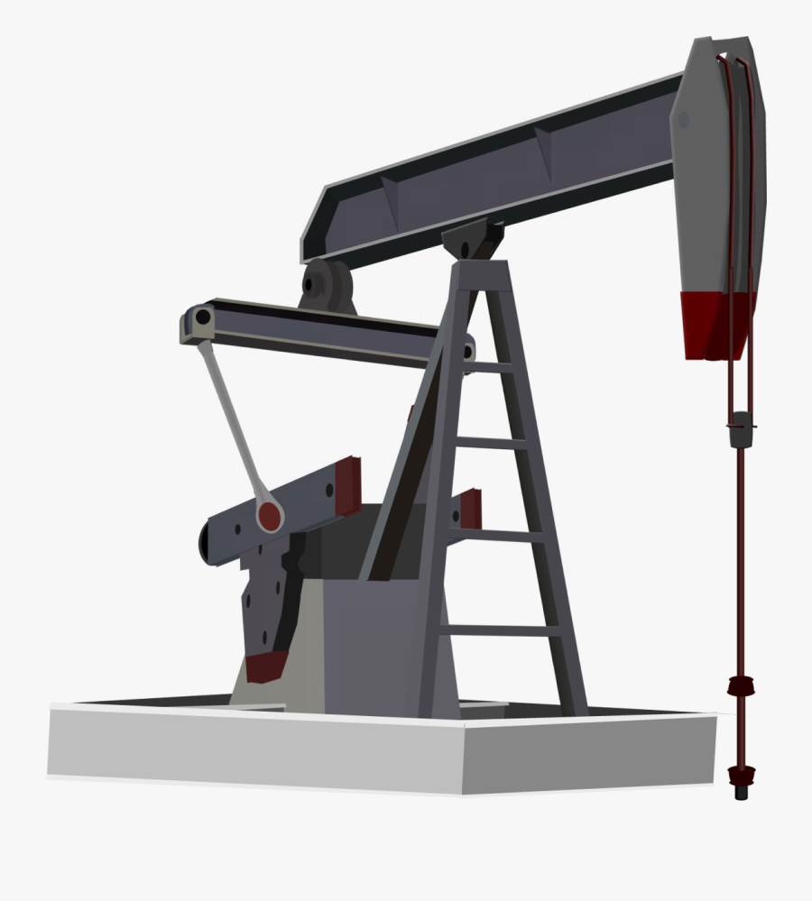 Oil Pumper - Non Renewable Resources Oil Drawing, Transparent Clipart