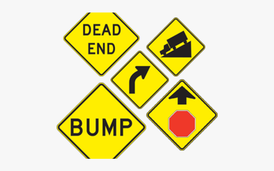 Street Signs - Dead End Sign, Transparent Clipart