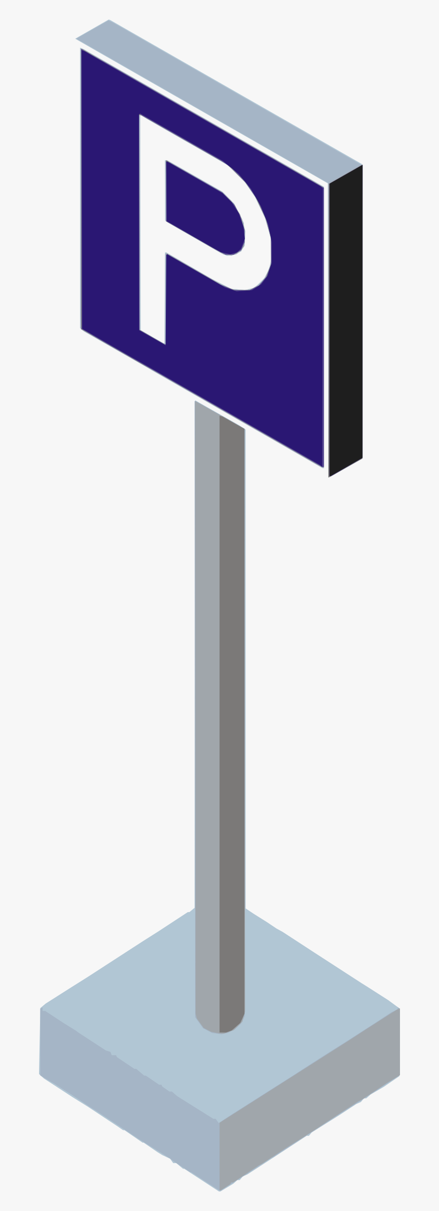 Traffic Sign Parking Clip Arts - Parking Sign Png, Transparent Clipart