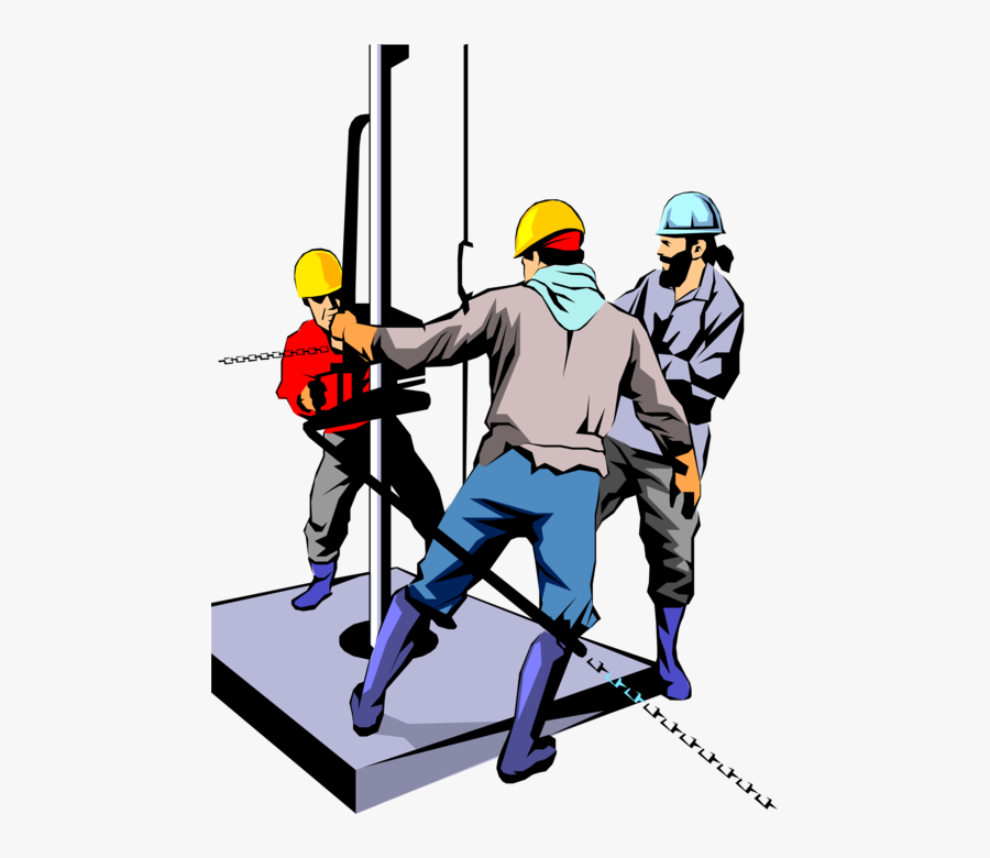 Drill Clipart Vector - Oil Rig Man Vector, Transparent Clipart