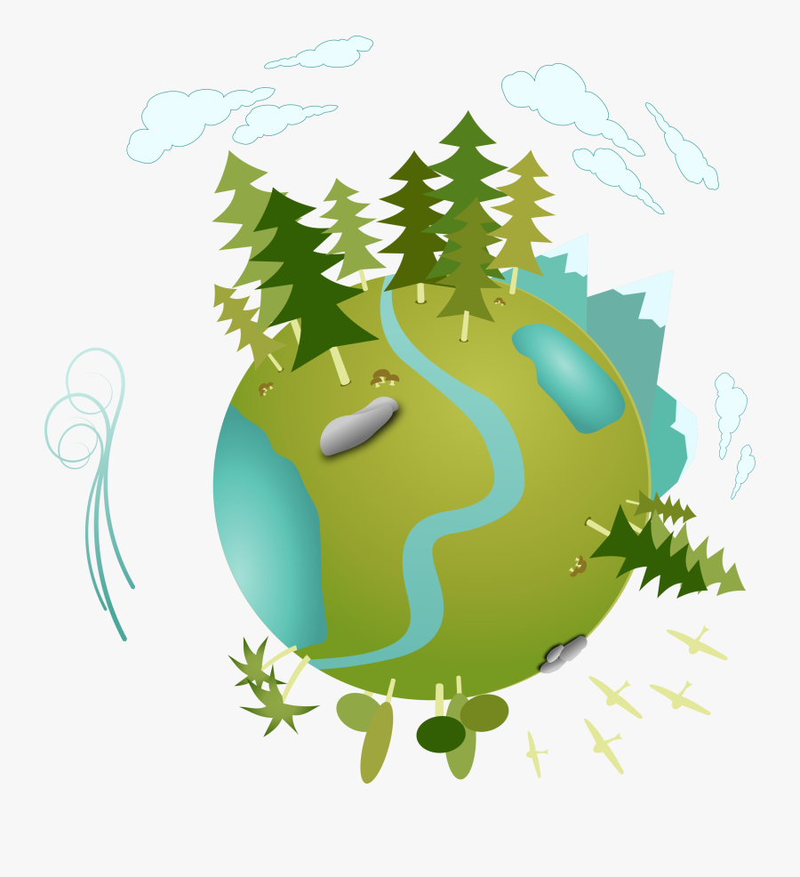 Planet Clipart Green Planet - Ecological Clipart, Transparent Clipart