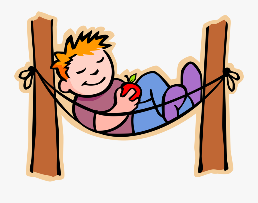 Vector Illustration Of Primary Or Elementary School - Taking A Break Cartoon, Transparent Clipart