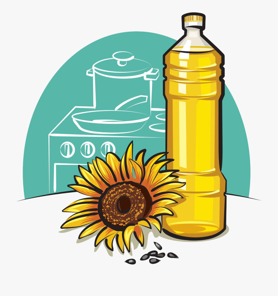 Transparent Vegetable Oil Png - Sunflower Oil Clipart, Transparent Clipart