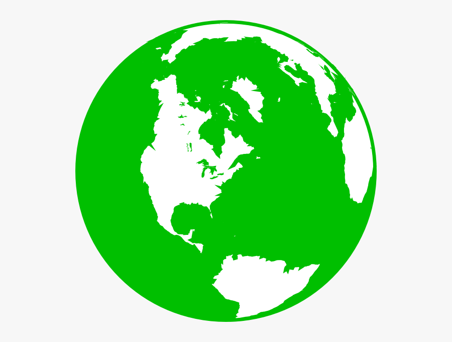Green Planet - Black And White Globe Transparent, Transparent Clipart