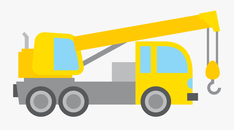 Crane Clipart Construction Equipment - Construction Vehicles Clipart, Transparent Clipart