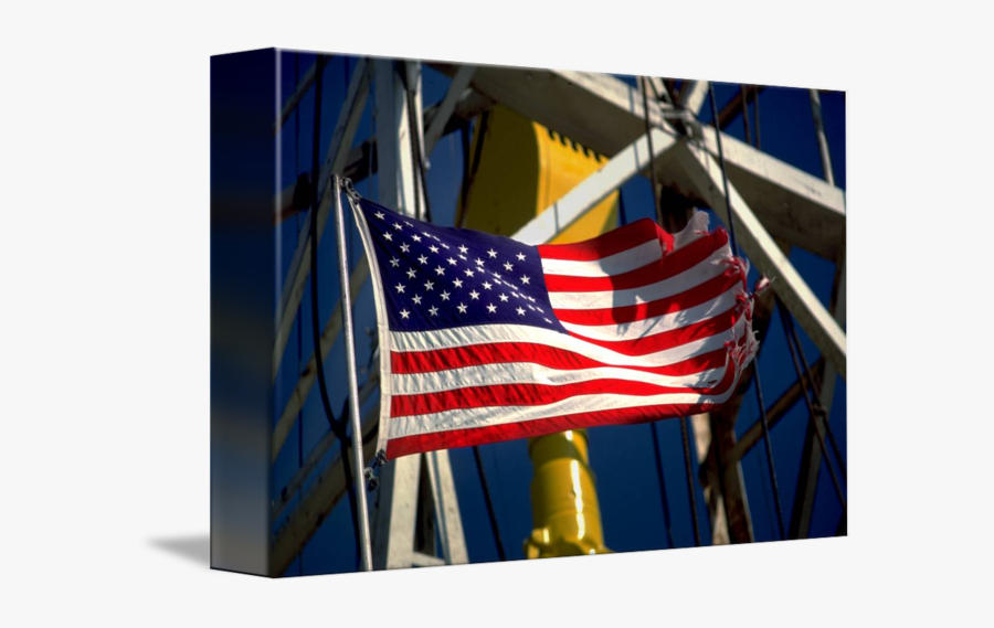 Clip Art American Flag Sunset - Flag Of The United States, Transparent Clipart