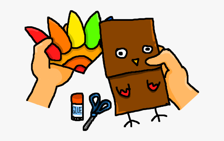 Family At Thanksgiving Break Clipart - Cartoon, Transparent Clipart