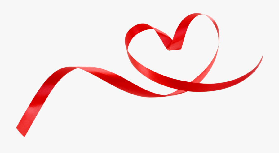 Heart Ribbon Transparent Background, Transparent Clipart