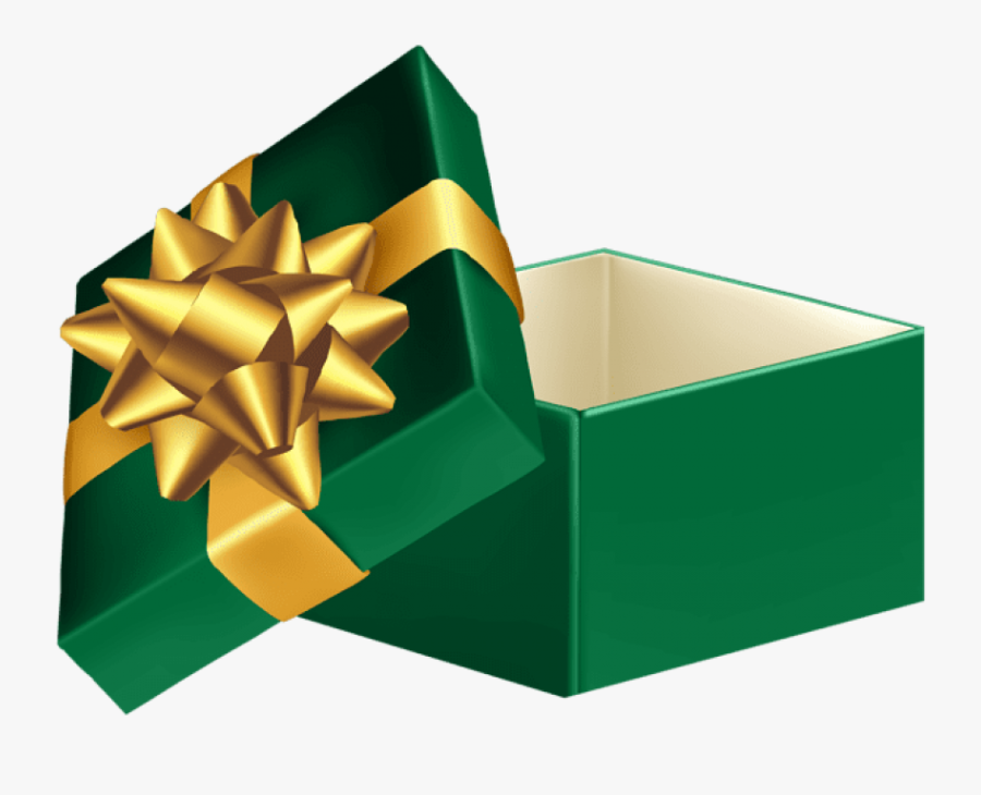 Download Green Open Gift Box Clipart Png Photo - Green Gift Box Png, Transparent Clipart