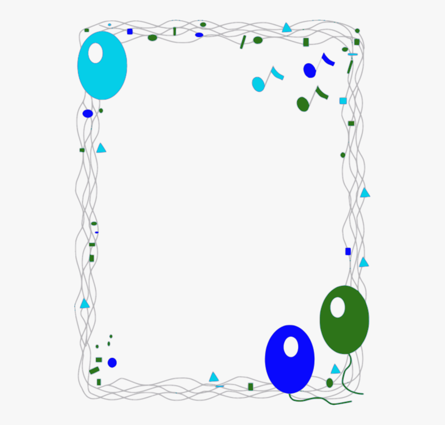 Transparent Balloon Borders Clipart - Balloons Clip Art, Transparent Clipart
