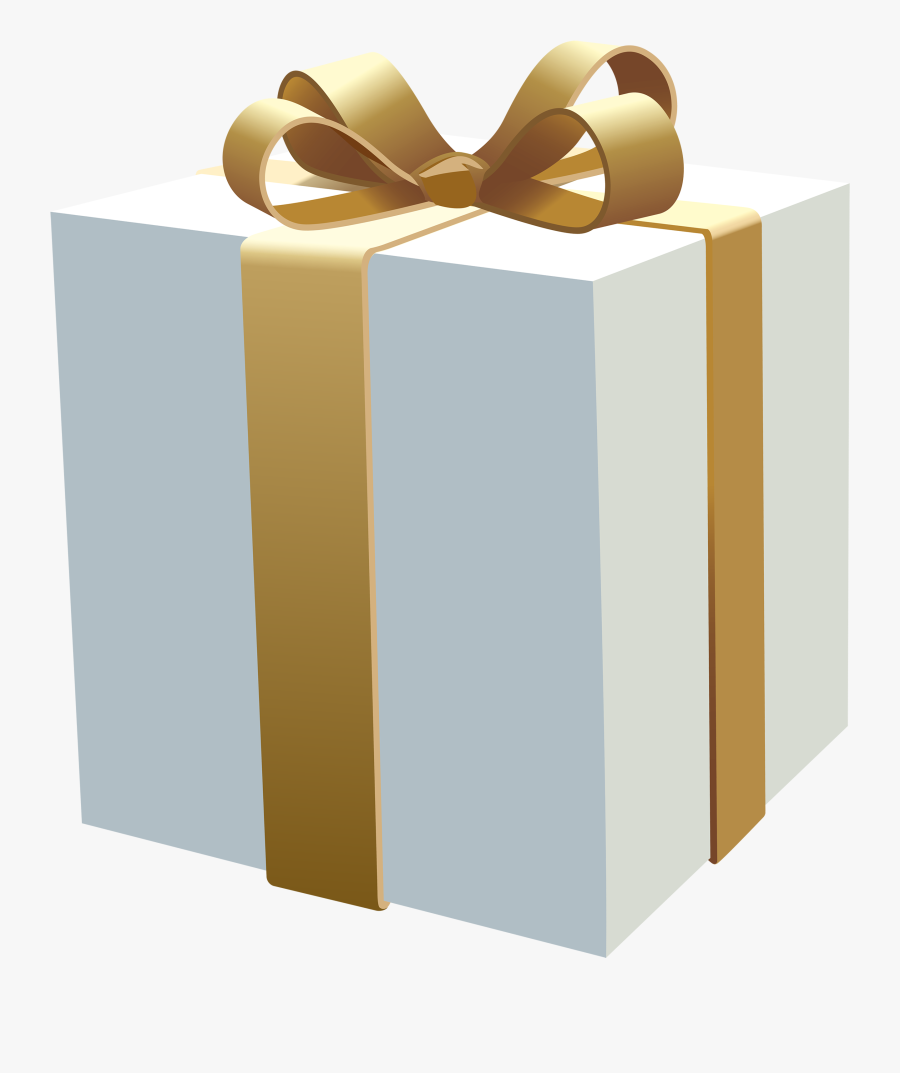 White Gift Box Png Clipart - Gift Box White Png, Transparent Clipart