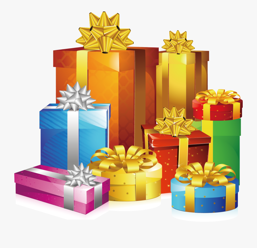 Birthday Cake Greeting Card Gift - Birthday Gift Box Png, Transparent Clipart