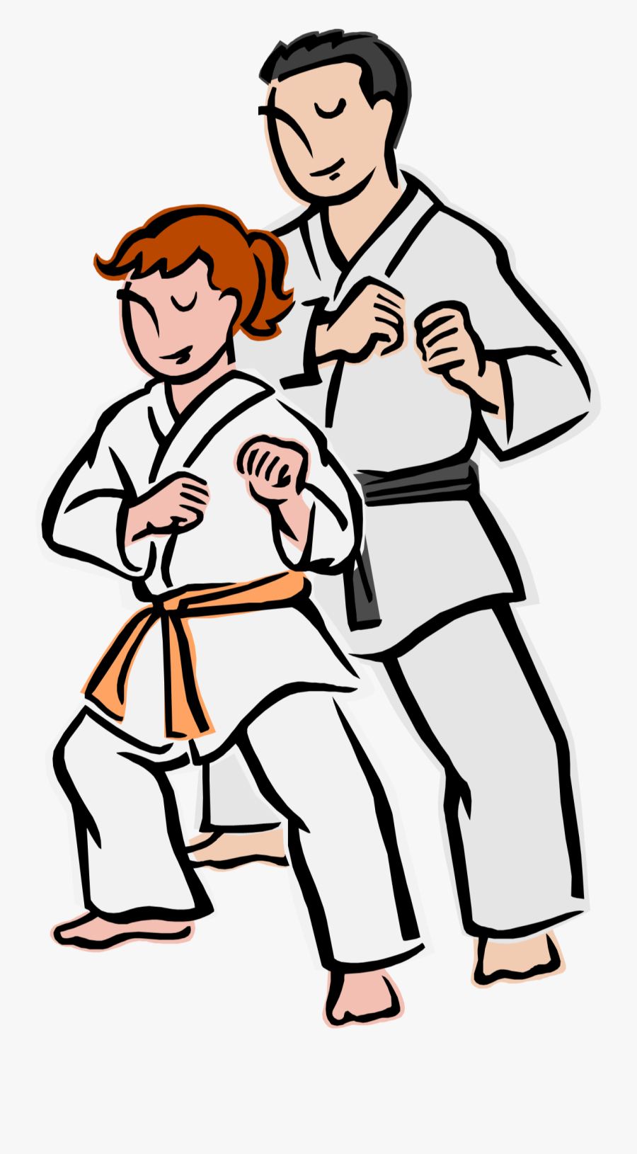 Brown Black Belt Adult - Karate Clip Art, Transparent Clipart