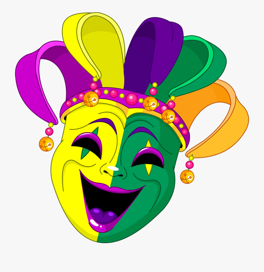 Mardi Gras Clipart Fleur De Lis - Mardi Gras Mask Drawings, Transparent Clipart