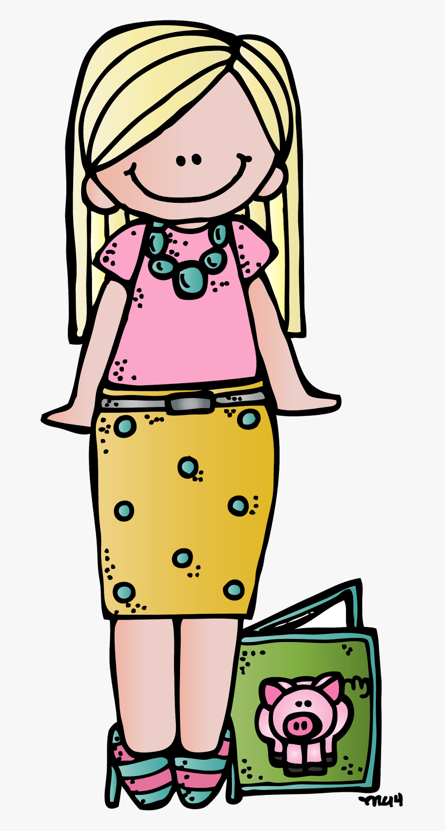 Melonheadz Adults - Melonheadz Teacher Blonde, Transparent Clipart