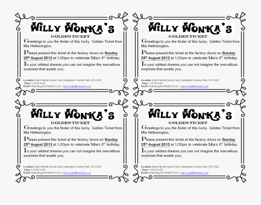 Download Willy Wonka Golden Ticket Border Clipart The - Speeding Ticket You Rushed Through Your Work, Transparent Clipart