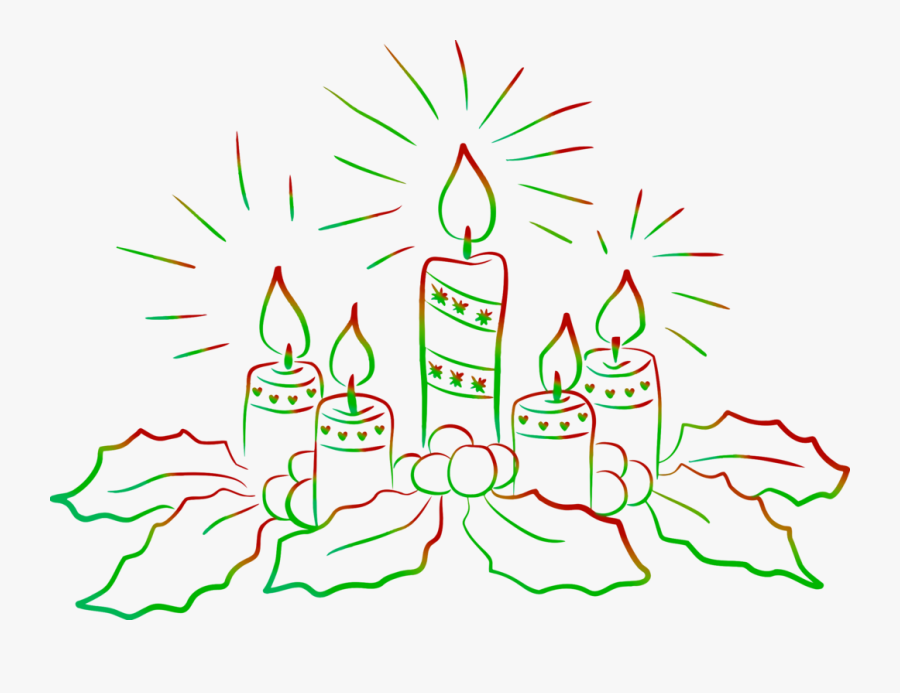 Line Art,plant,flora - Candles Png Black And White, Transparent Clipart