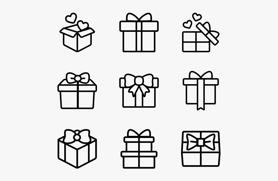 Gift Box Png Vector - Design Icon, Transparent Clipart