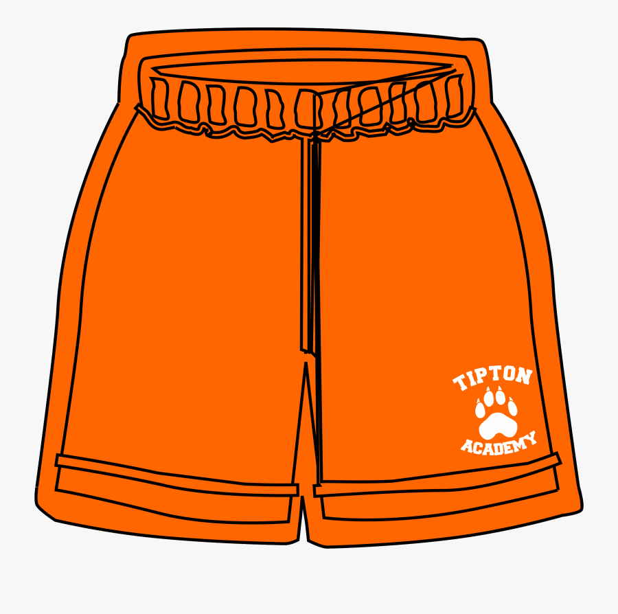 Tipton Academy Adult Mesh Shorts N - Orange Shorts Clipart, Transparent Clipart