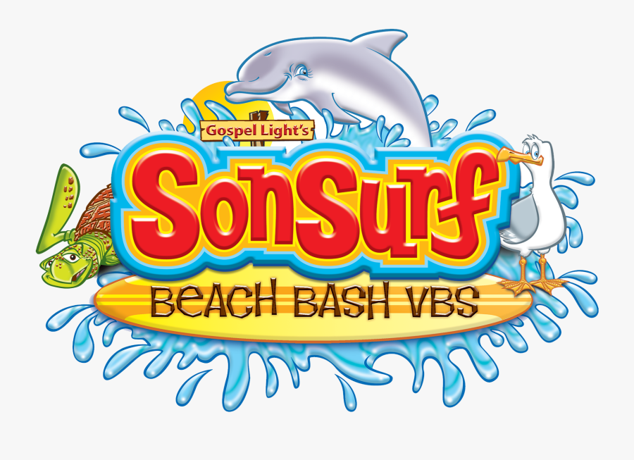 Sonsurf Beach Bash Vbs Logo, Transparent Clipart