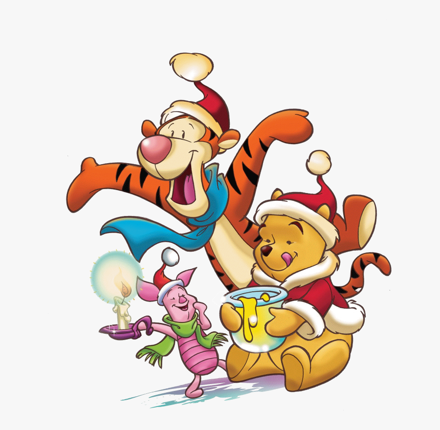 Disney Christmas Clipart - Christmas Winnie The Pooh Png, Transparent Clipart