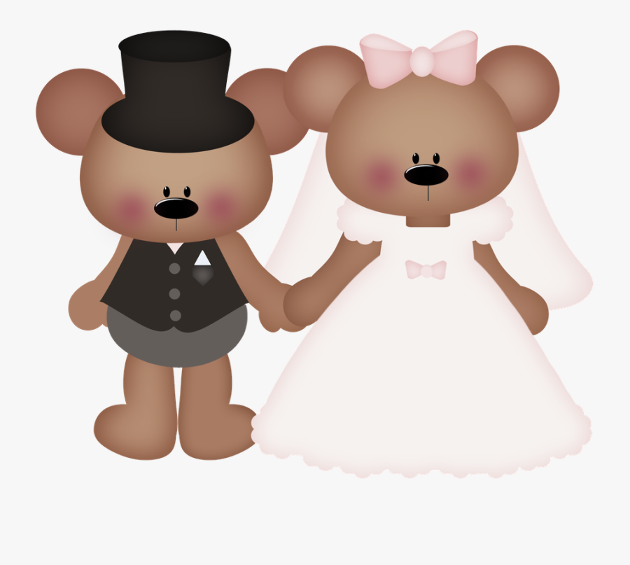 Wedding Bear Clip Art, Transparent Clipart