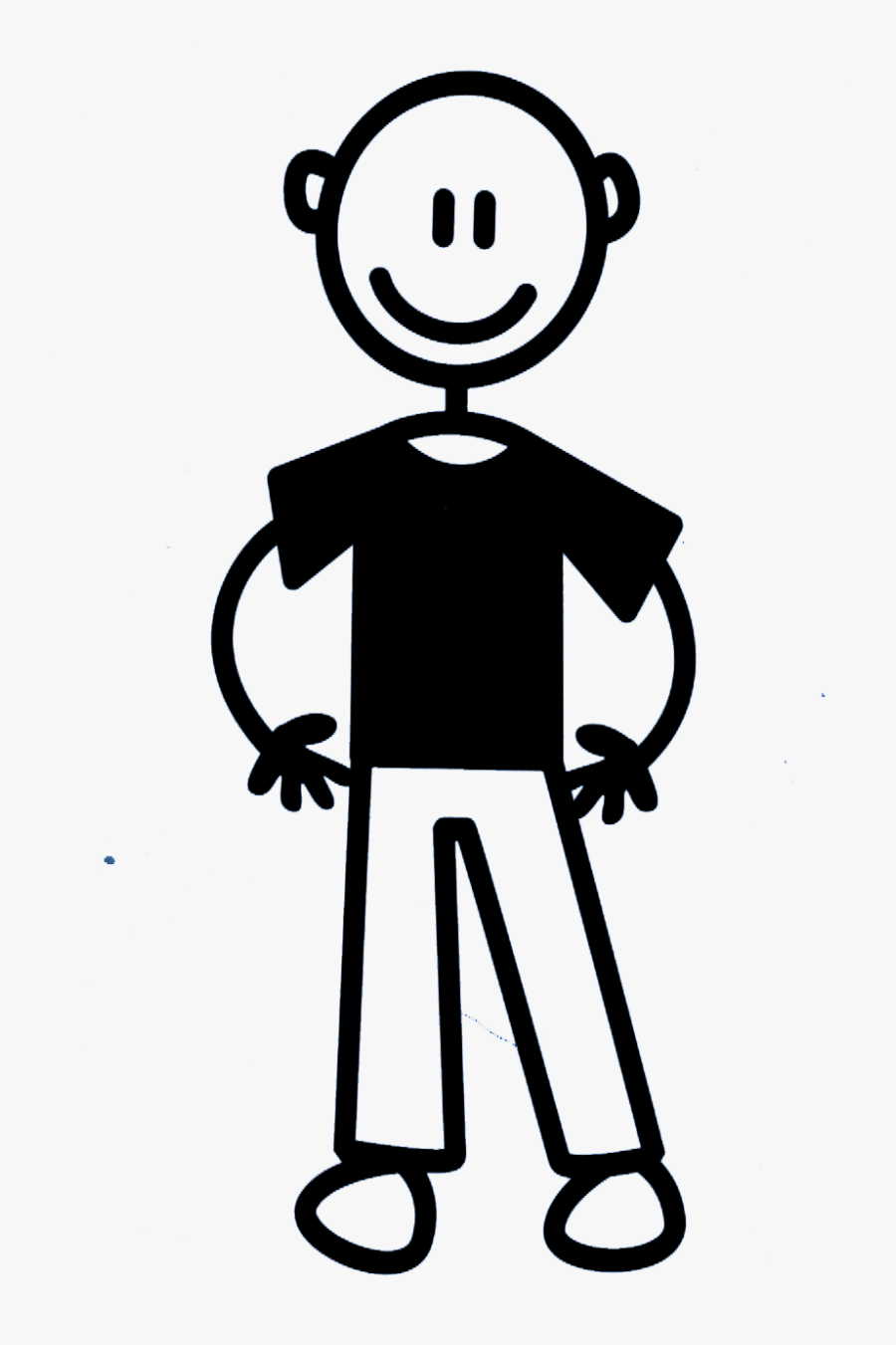 Boneco De Palito Com Barba Clipart , Png Download - Boneco Palito, Transparent Clipart