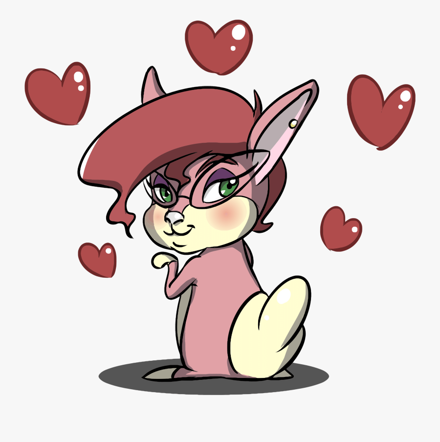 Free Clipart Valentine Bunny Animated, Transparent Clipart