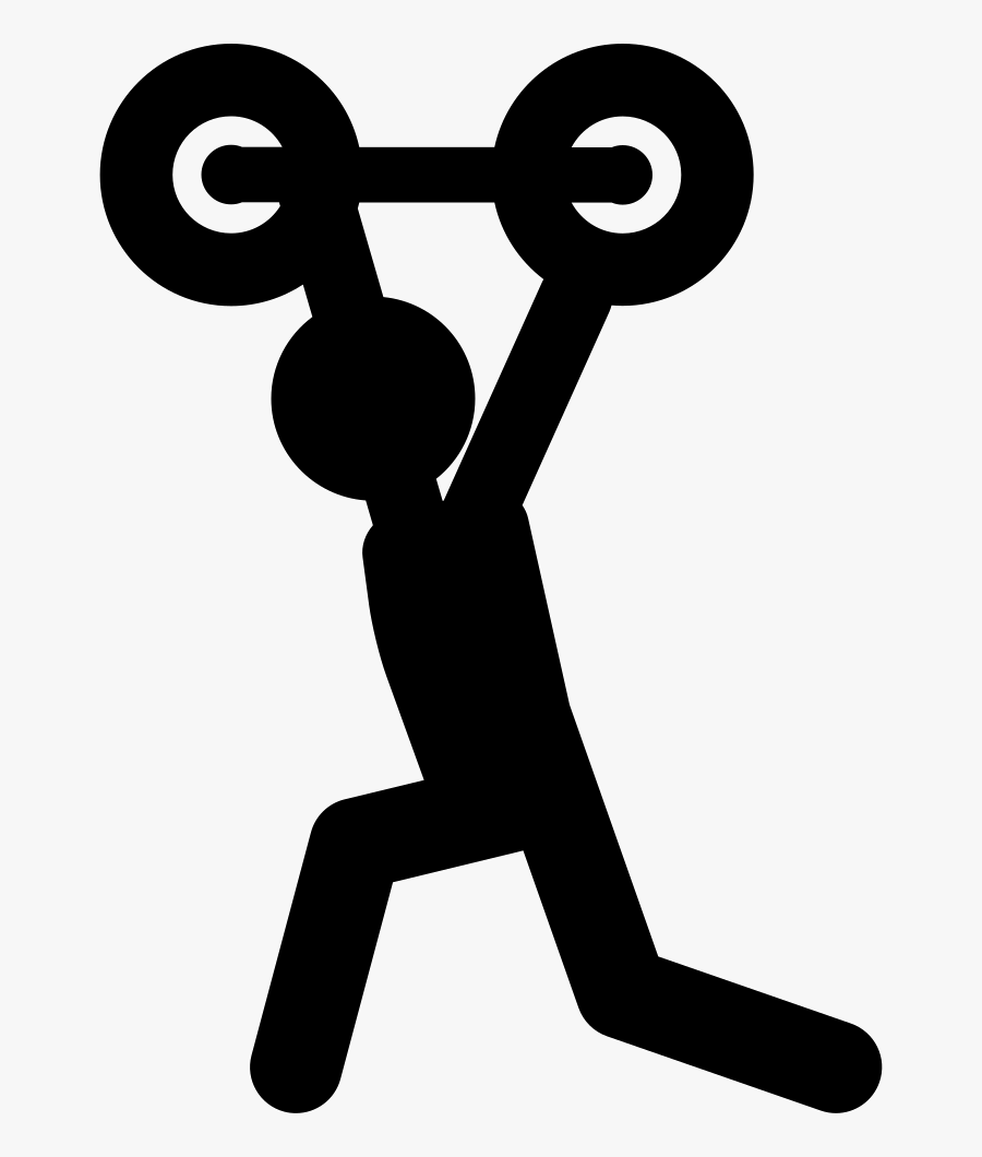 Weights - Weight Lifting Png Silhouette, Transparent Clipart