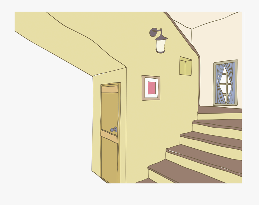 Clipart Royalty Free Architecture Photography Illustration - Stairs Inside House Illustration, Transparent Clipart