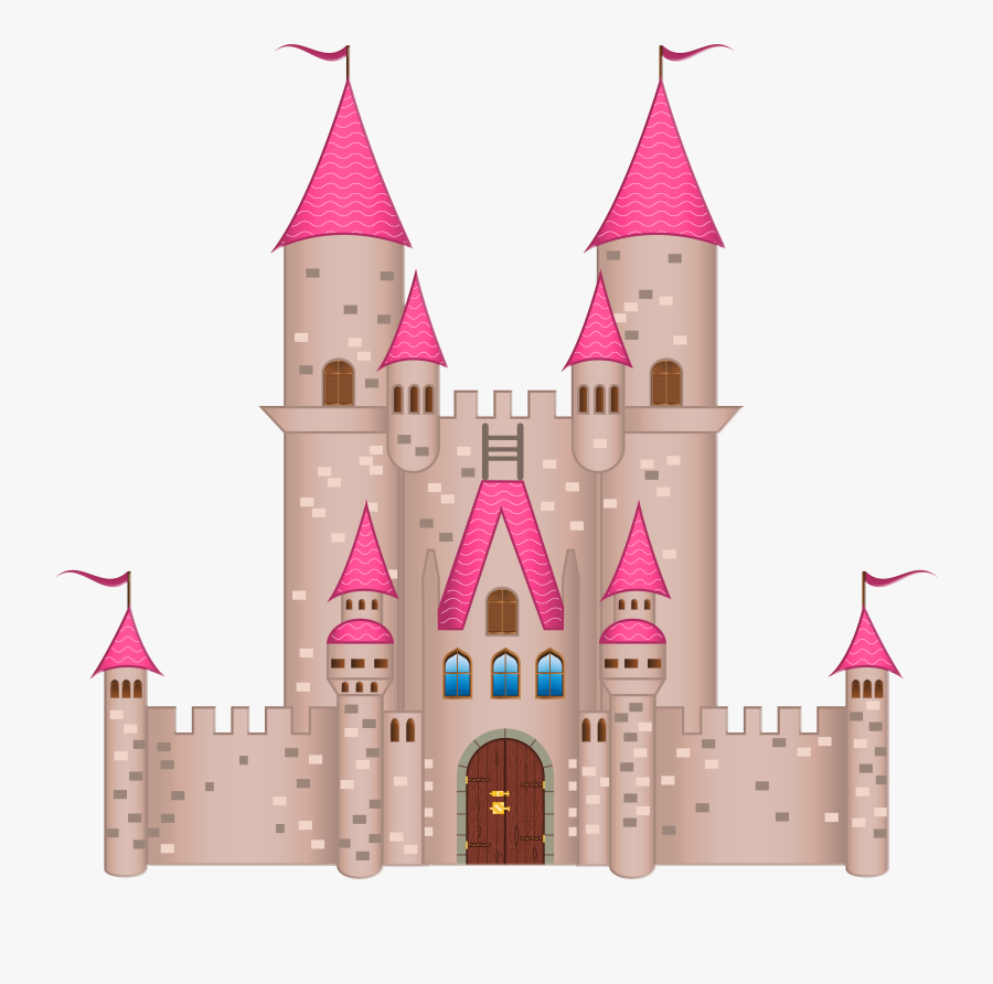 Pink Castle Png Clipart Image - Castle Png Clipart, Transparent Clipart
