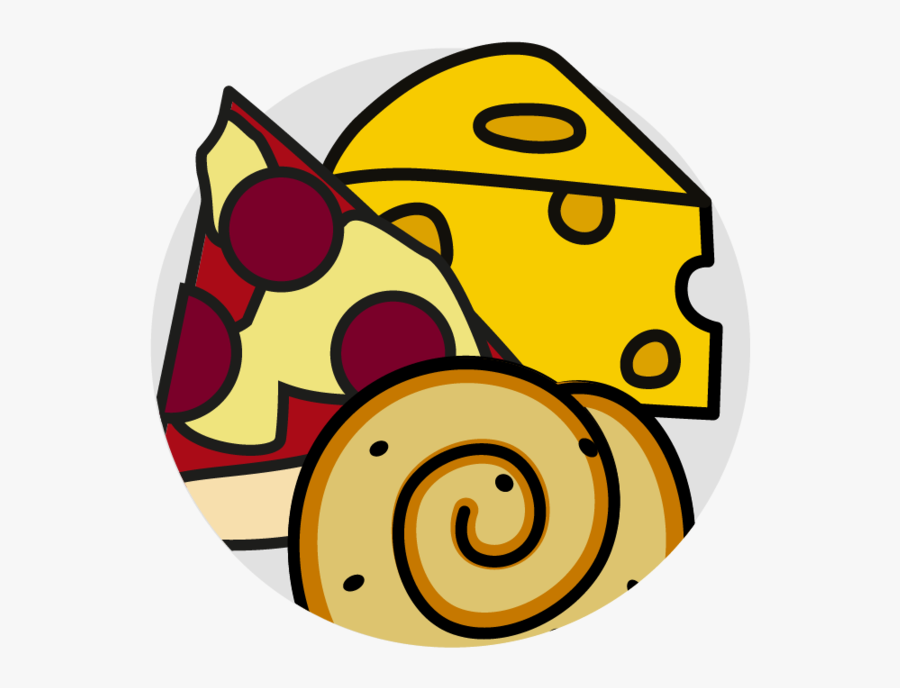 Pastries, Pizza And Cheese, Transparent Clipart
