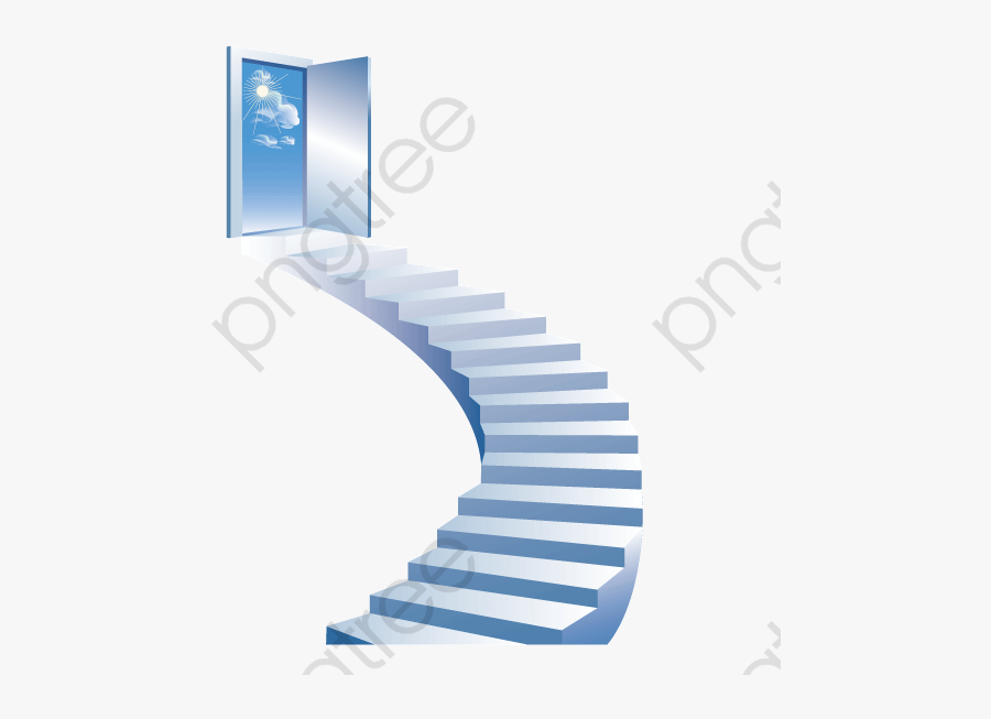 Stairs Clipart Heaven - عکس کارتونی راه پله, Transparent Clipart